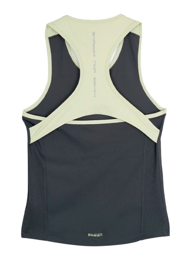 NOX تي شيرت نسائي بدون أكمام رمادي من نوكس برو فحم - Image 5